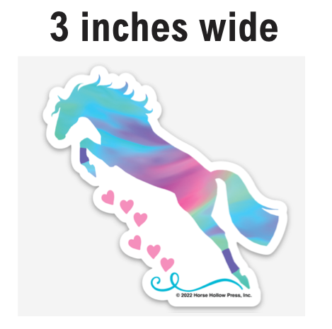 HHP Horse Magnet 3 inches: Colorful Jumper