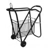 TuffRider Fold down rolling saddle dolly w/basket Black