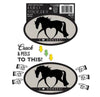 Horse Hollow Press - Oval Equestrian Horse Sticker: Off Course!