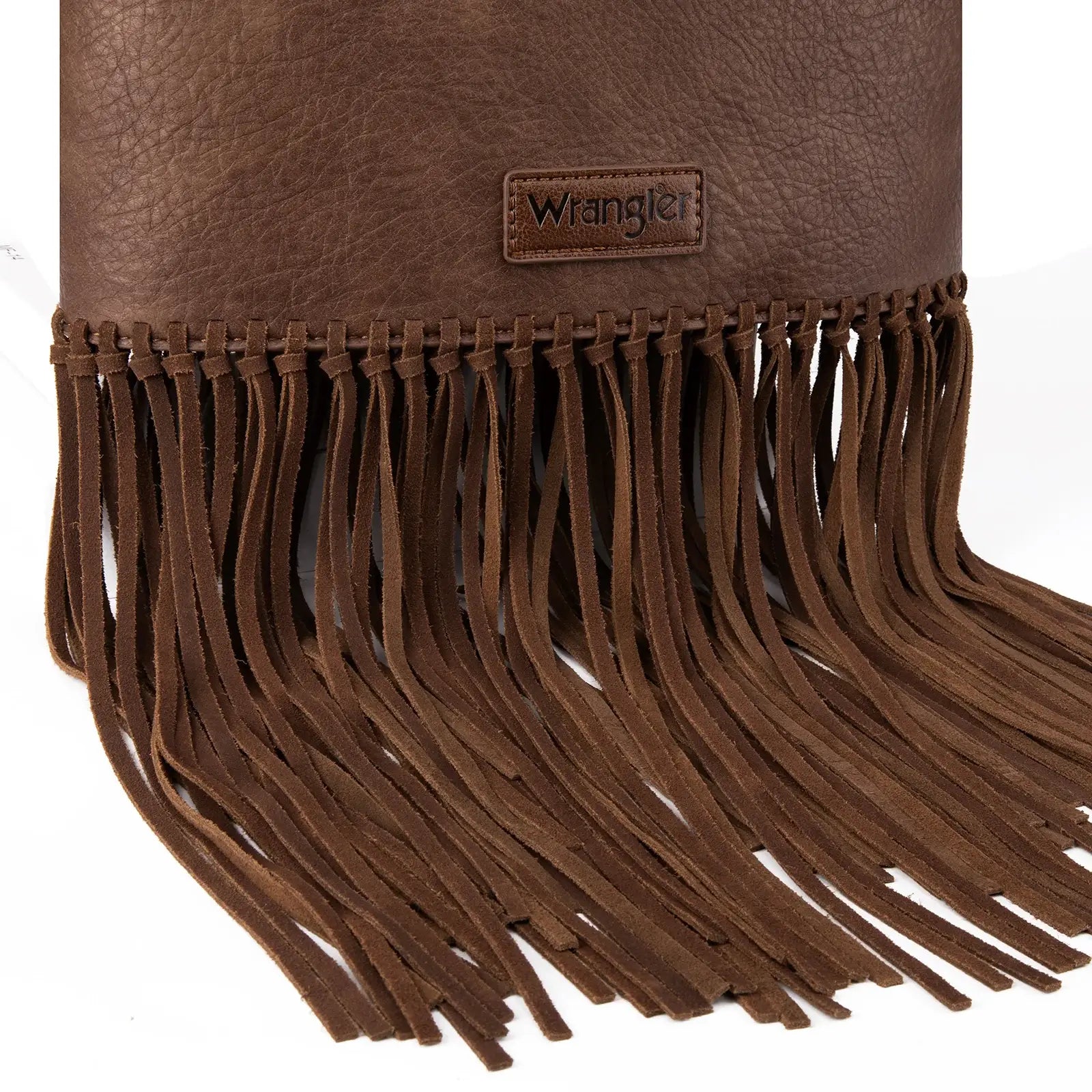 South End Clothing and Apparel L.L.C - Wrangler Turquoise Stone Concho Fringe Hobo -Coffee