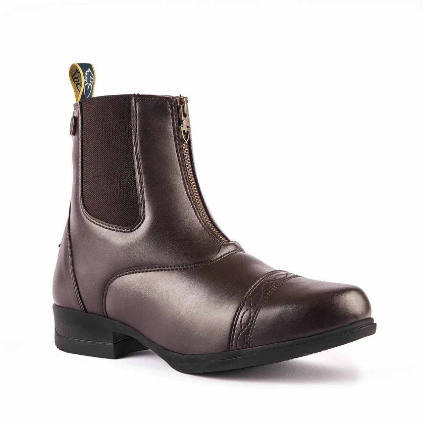 Moretta Clio Paddock Boots brown outer side detail
