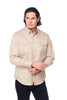 Rodeo Clothing - Men's Western Solid Twill Long Sleeves Snap Button Shirt