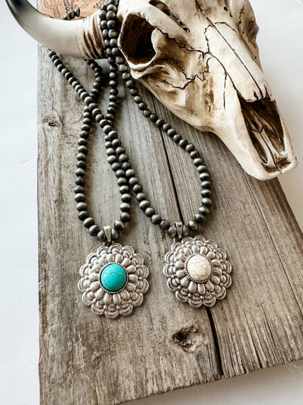 Boho Ranch Shop - Western Navajo Style Concho Necklace