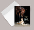 Thinking of You Card - Horse & Dog