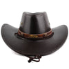 ACCITY - 2024 New Fashion Casual Western Cowboy Hat Dark Coffee