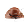 ACCITY - 2024 New Fashion Casual Western Cowboy Hat measurements