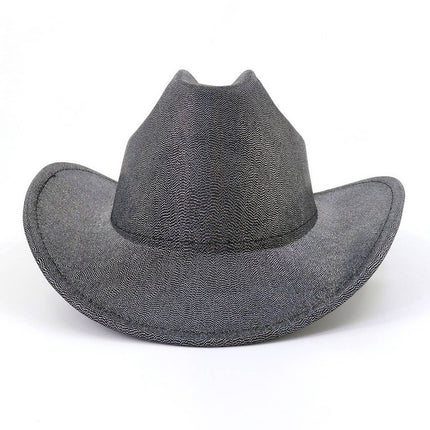 ACCITY - 2024 New Fashion Western Cowboy Hat Black