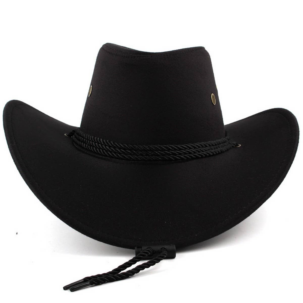 ACCITY - Simple Casual Cowboy Hat Black
