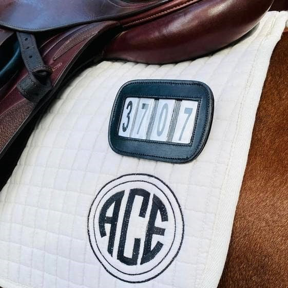 ACE Equestrian PRO4MANCE ID color Black shown on saddle pad