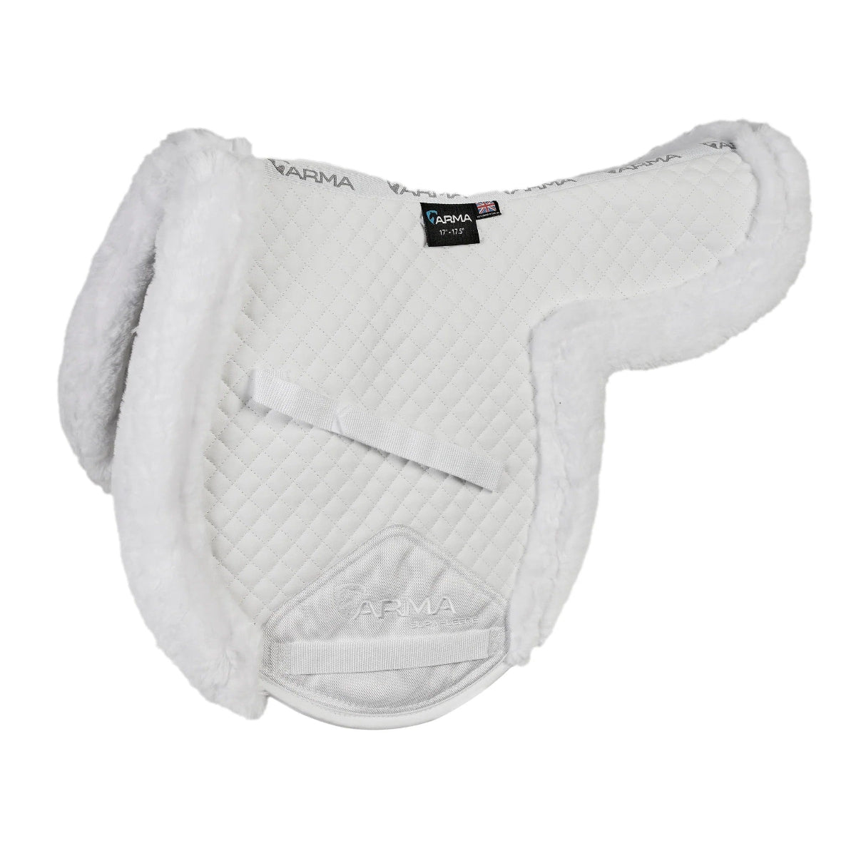 Shires ARMA SupaFleece Rimmed Shaped Pad White