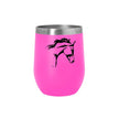 AWST Int'l 12 oz Stainless Steel Wine Tumbler W/ Slide Top Lila Pink