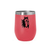 AWST Int'l 12 oz Stainless Steel Wine Tumbler W/ Slide Top Lila Red