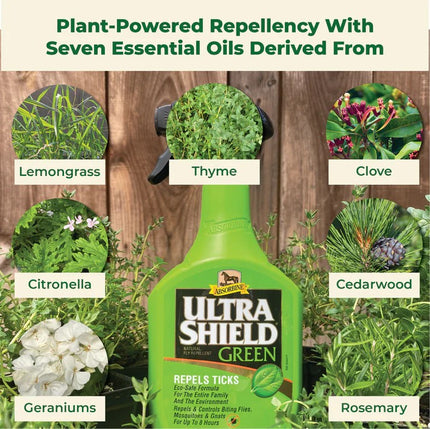Absorbine® UltraShield® Green Natural Fly Repellent Spray 32 oz 