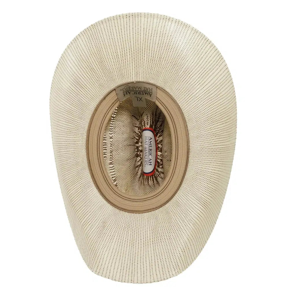 American Hat Makers - American Trail - Straw Cowboy Hat inside view