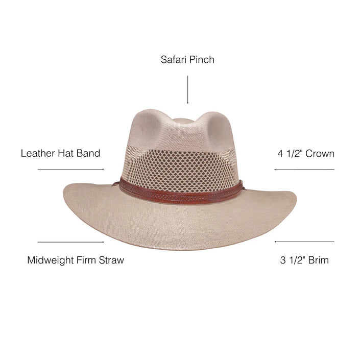 American Hat Makers - Florence - Straw Sun Hat