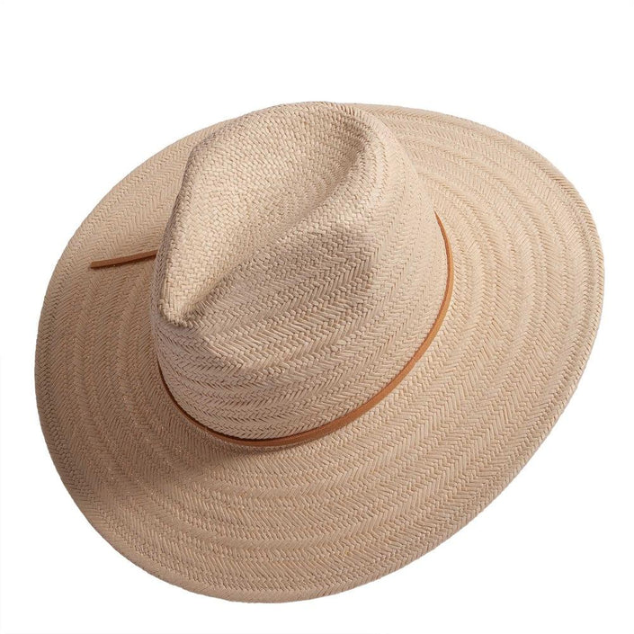 American Hat Makers Paulo Natural Straw Sun Hat Top