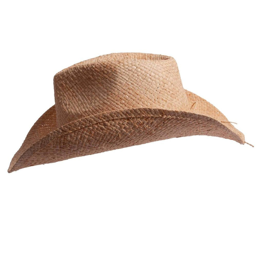 American Hat Makers Belle Natural Straw Sun Hat Side View