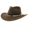 American Hat Makers - Huntsman - Felt Outback Hat Brown