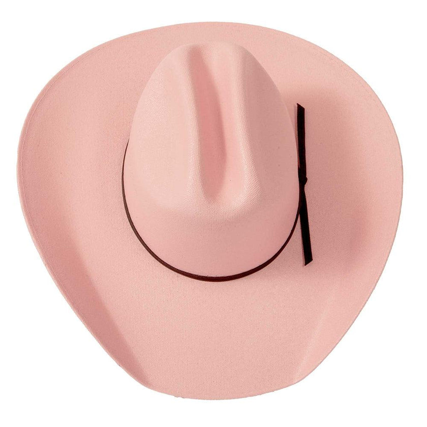 American Hat Makers Pioneer Canvas Cotton Western Cowboy Hat Top  Pink