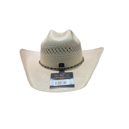 American Hat Makers Roughstock - Straw Cowboy Hat Cream Color Front View