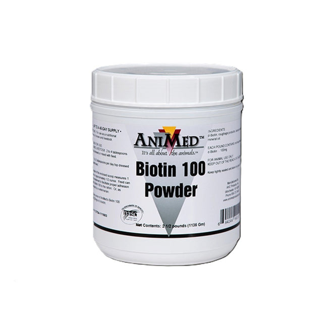 AniMed Biotin 100 Powder 2.5 lb jar