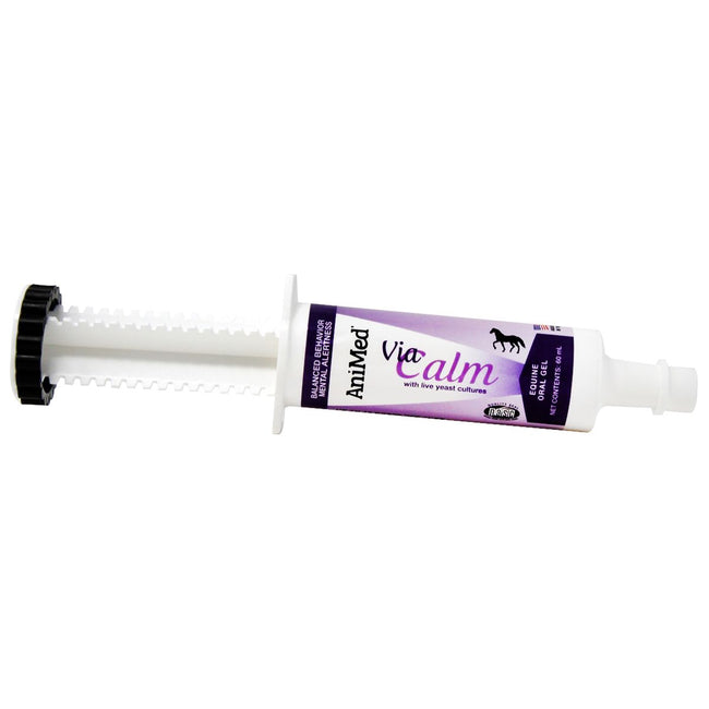 AniMed Via-Calm for Horses 60 ml syringe.