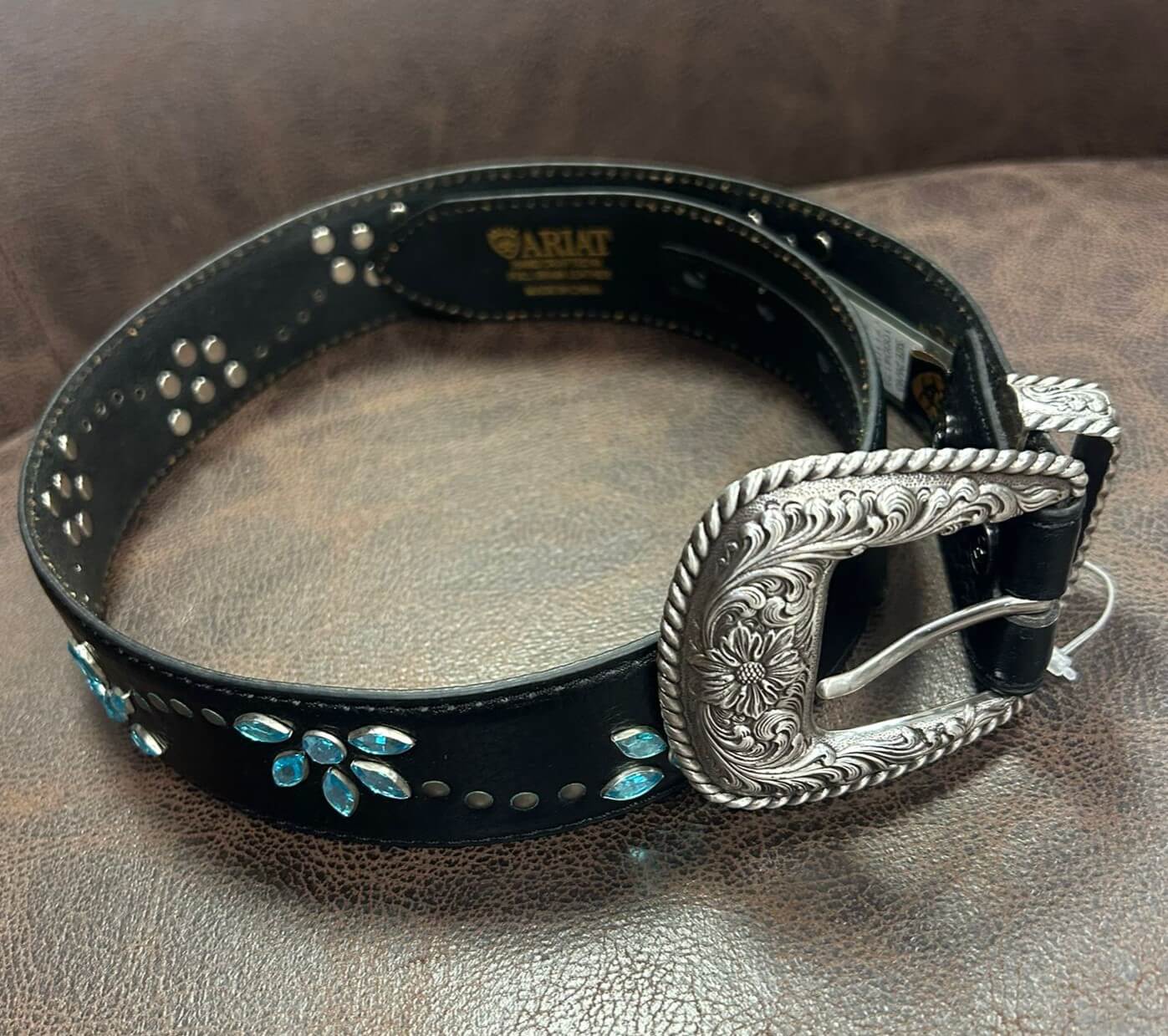 Ariat Blue Flower Belt