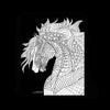 Art Coloring Kit Horse Drawings w/ Pencils