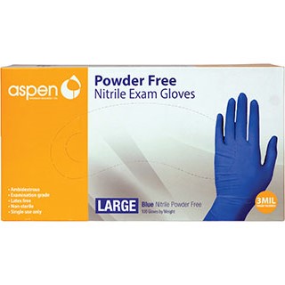 Aspen Nitrile Exam Gloves 100/pkg Large