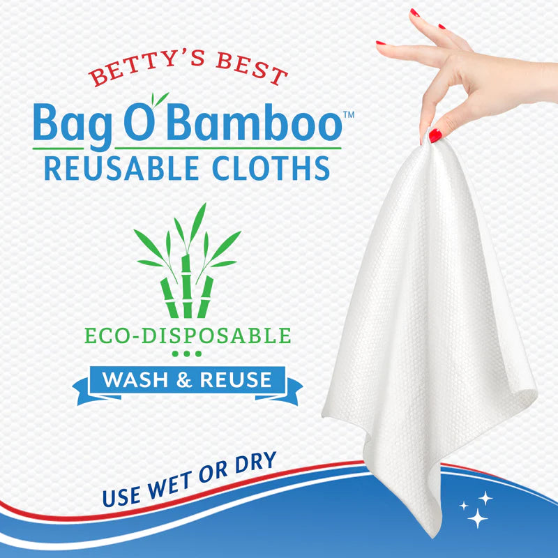 Betty's Best Bag O' Bamboo Reusable Cloths