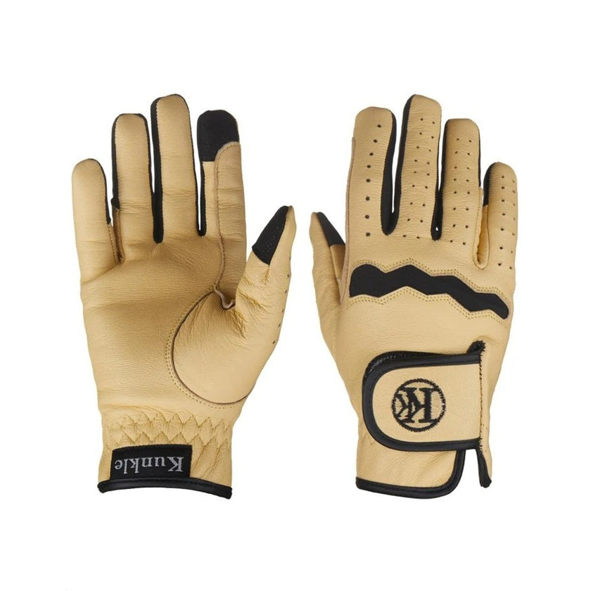Kunkle Barn / Work Glove in natural leather tone with touch on finger tips