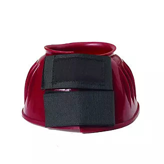 Basic PVC Ribbed Bell Boots Burgundy