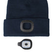 HKM Honey Beanie Deep Blue with detail of light