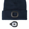 HKM Honey Beanie Deep Blue with detail of light