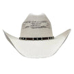 American Hat Makers Billings Montana - Straw Cowboy Hat with Western Hat Band Detail front