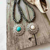 Boho Ranch Shop - Western Navajo Style Concho Necklace two colors