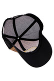 Bronzed Emblem Ostrich Leather Straw Mesh Charro Cap inside detail