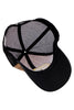 Bronzed Emblem Ostrich Leather Straw Mesh Charro Cap inside detail
