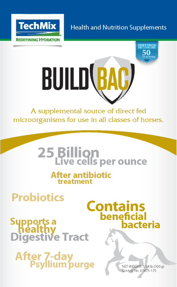 TechMix Equine Build-Bac Probiotic 1.54 lb – Knightdale Horse Sports