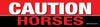 Bumper Sticker: Caution Horses!