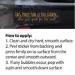 Bumper Sticker: Dirt, Horse Hair & Dog...instructions on how to apply your sticker