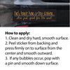 Bumper Sticker: Dirt, Horse Hair & Dog...instructions on how to apply your sticker