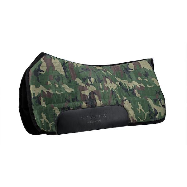 Lettia Coolmax Western Camo Saddle Pad full top view