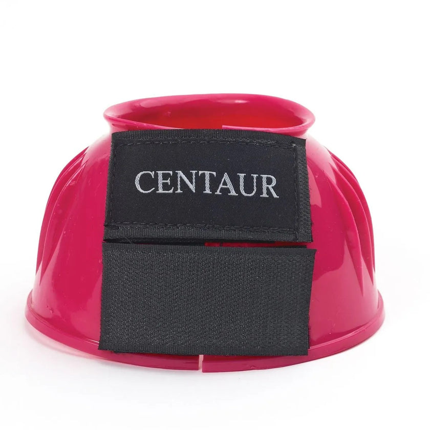 CENTAUR® PVC Ribbed Double Hook and Loop Bell Boots Hot Pink
