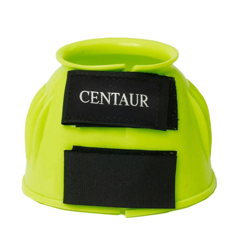 CENTAUR® PVC Ribbed Double Hook and Loop Bell Boots Lime Green