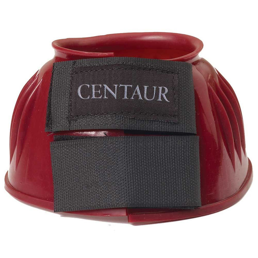 CENTAUR® PVC Ribbed Double Hook and Loop Bell Boots Burgundy