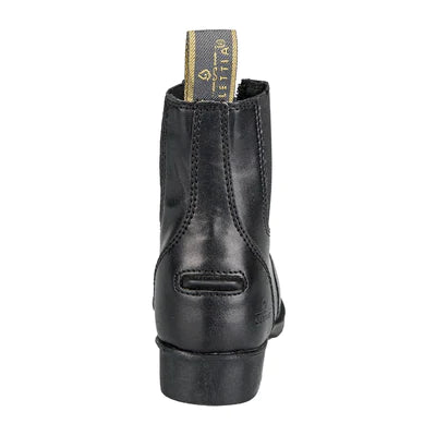 Léttia® Children's Paddock Boots - Black back heel detail