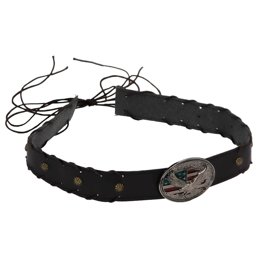 Cap Zone - American Eagle Studded Belt Felt Cowboy Hat Belt detail