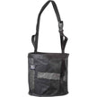 Black mesh Cashel Feed Rite Bag with straps to feed horse.