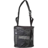 Black mesh Cashel Feed Rite Bag with straps to feed horse.